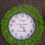 Ceas licheni Timpul -40 cm diametru