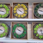 Ceas licheni 4 anotimpuri - 40 cm diametru